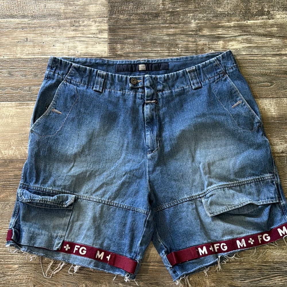 Marithe Francois Girbaud Vintage Denim Baggy Shorts, Size 42